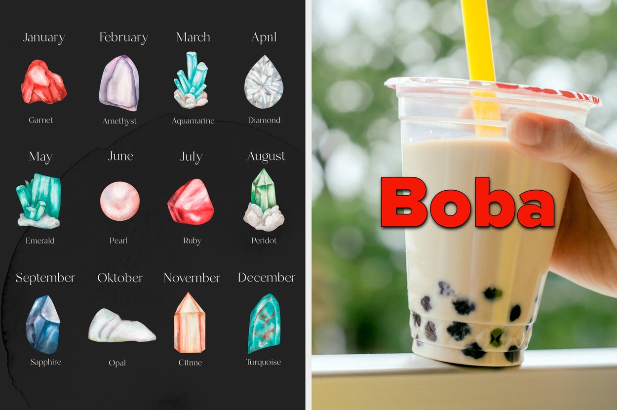 Pick Your Birthstone To Reveal Your Secret Boba Personality
