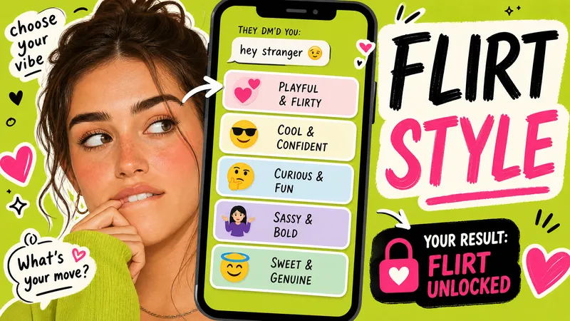 Pick a Message Reply and Reveal Your Flirting Style
