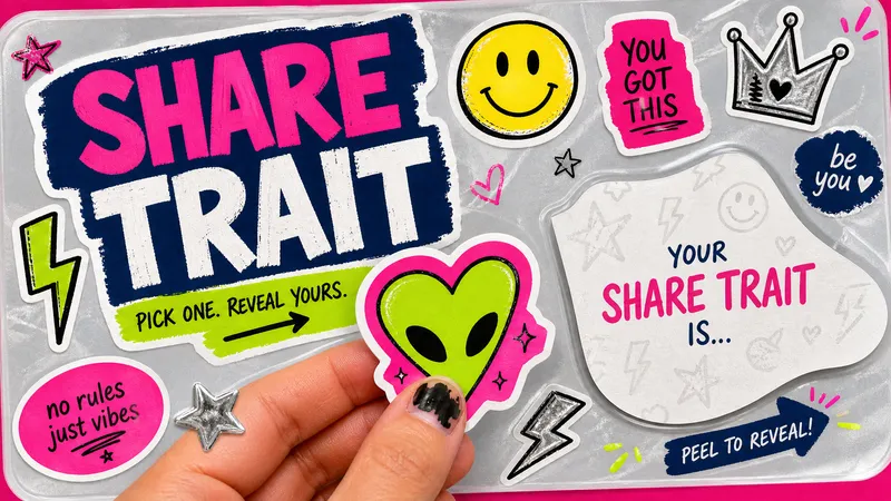 Pick a Random Sticker and Reveal Your Shareable Trait